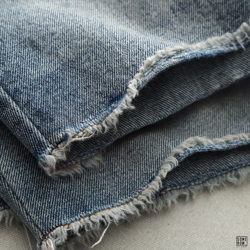 Short Jean Inf Xanh Wash