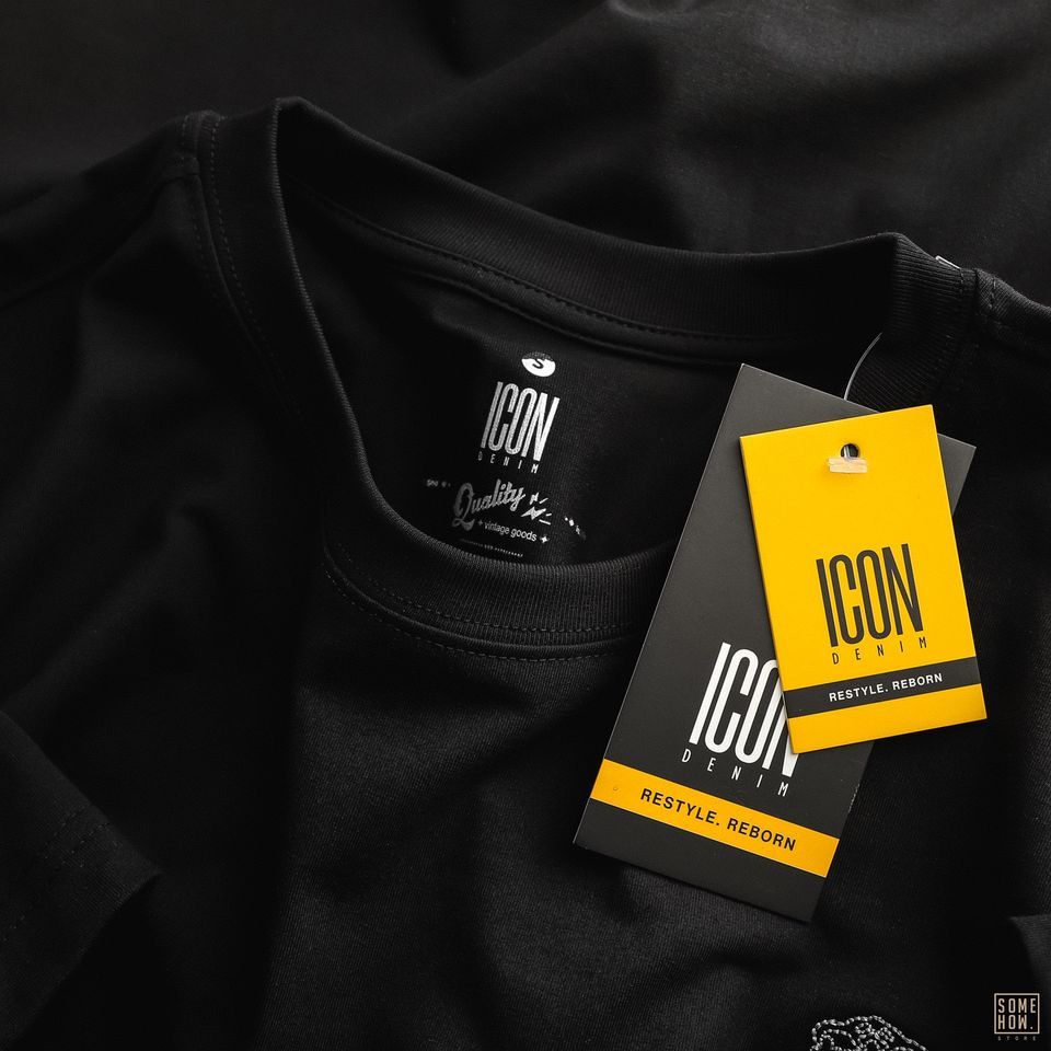 Áo Thun ICDN Đen In Lưng