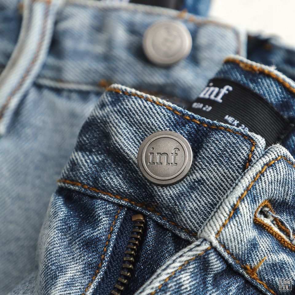 Short Jean Inf Xanh Wash