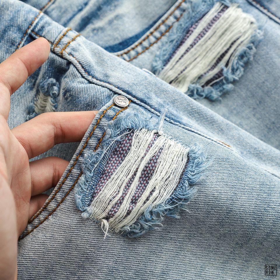 Short Jean Inf Bạc Wash
