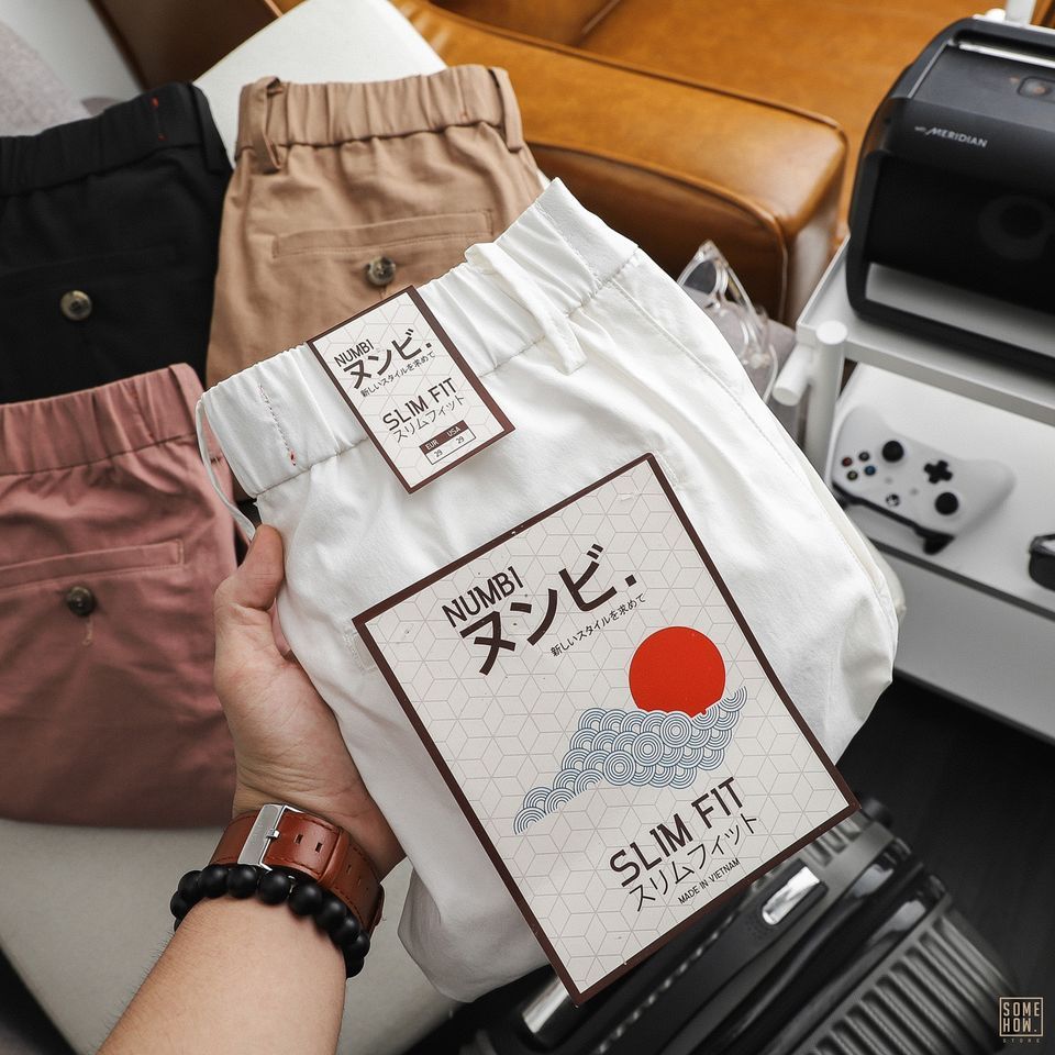 Short Numbi Kaki Lưng Thun 4M