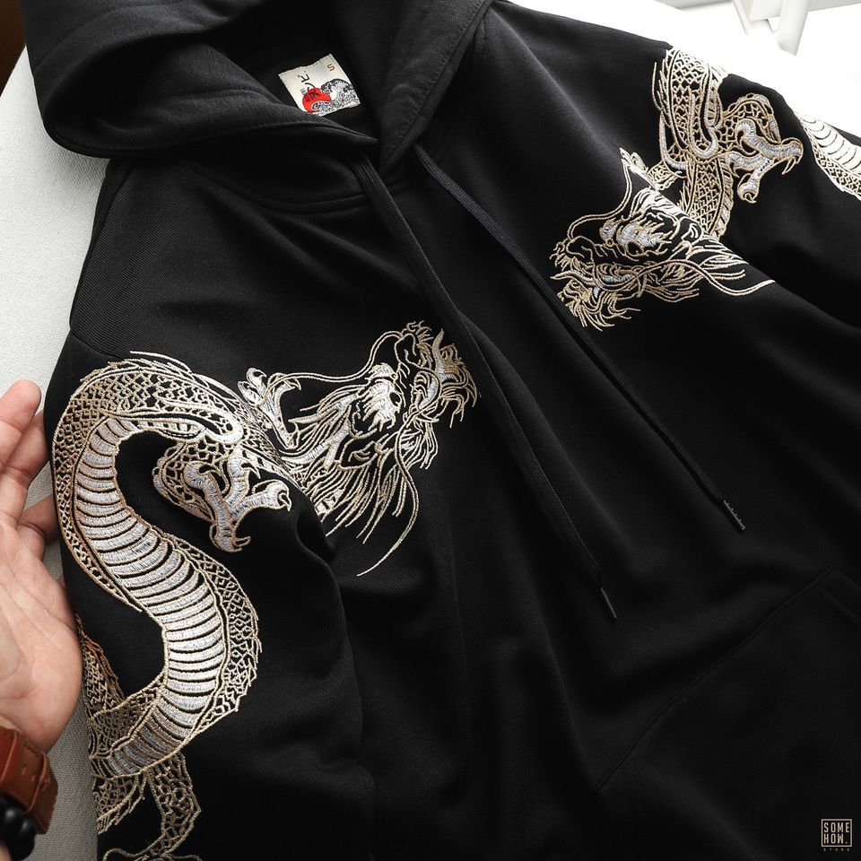 Hoodies Thêu Rồng