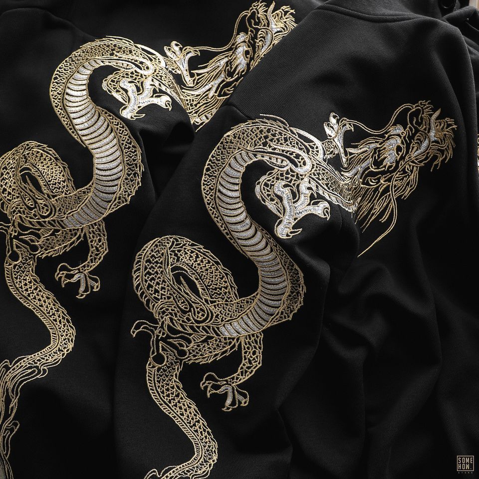 Hoodies Thêu Rồng