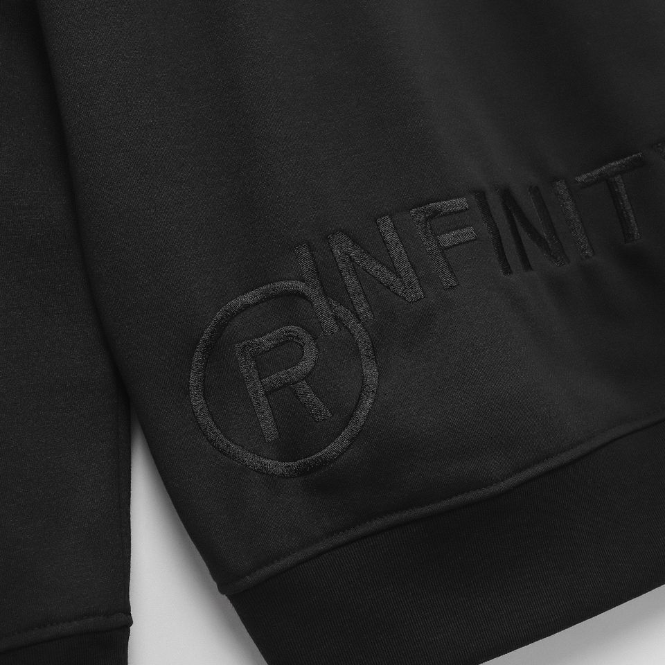 Hoodies INF Đen Thêu Gấu
