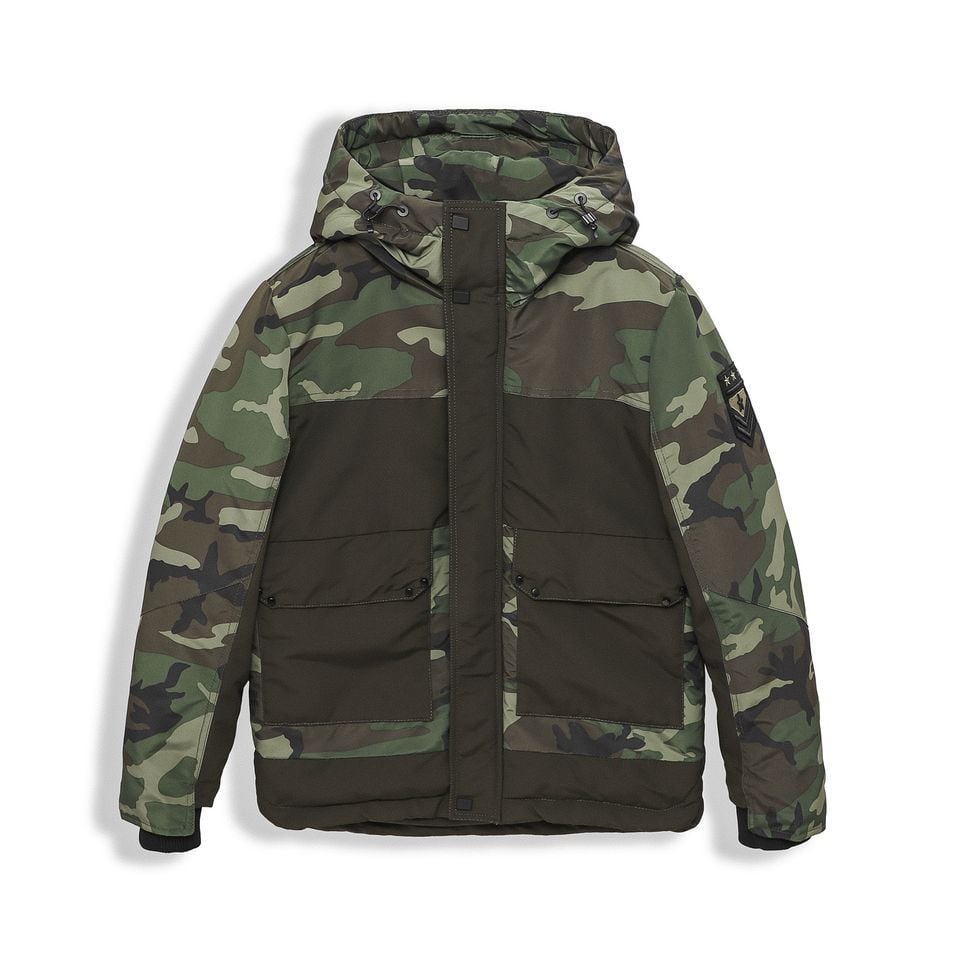 Khoác Phao Camo 2 Túi