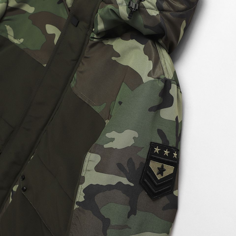 Khoác Phao Camo 2 Túi