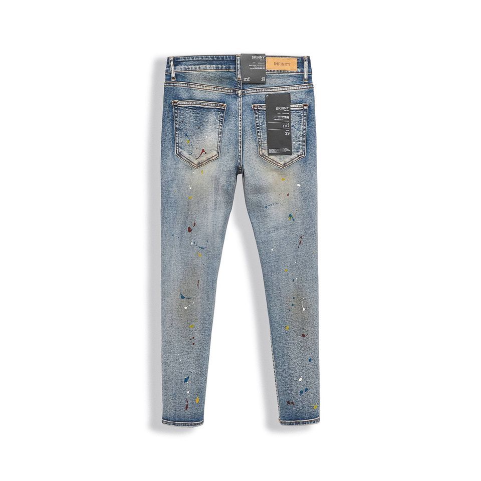 Quần Jean Inf Wash Vảy Sơn