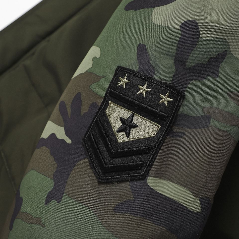 Khoác Phao Camo 2 Túi