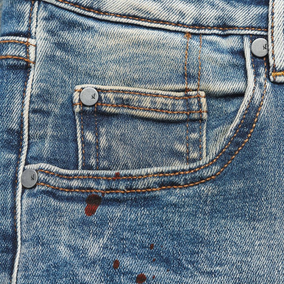 Quần Jean Inf Wash Vảy Sơn