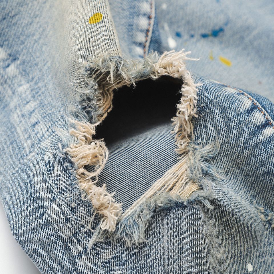Quần Jean Inf Wash Vảy Sơn