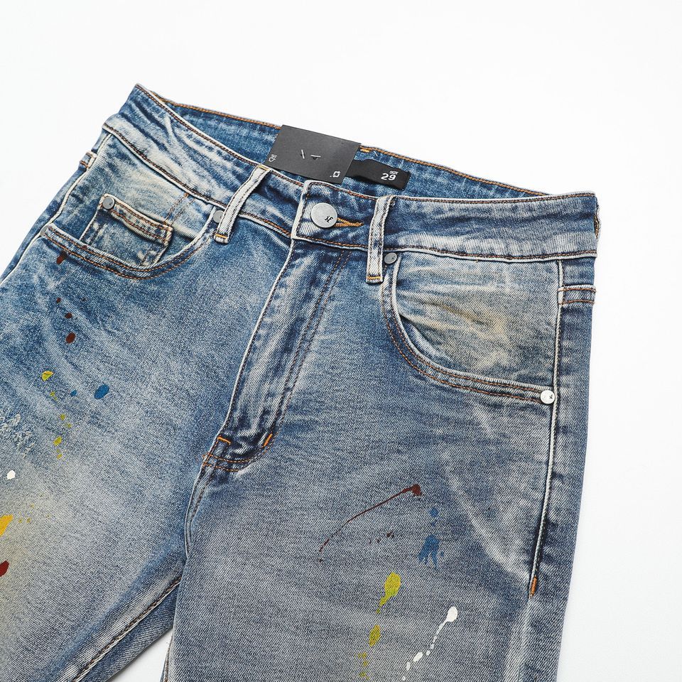 Quần Jean Inf Wash Vảy Sơn