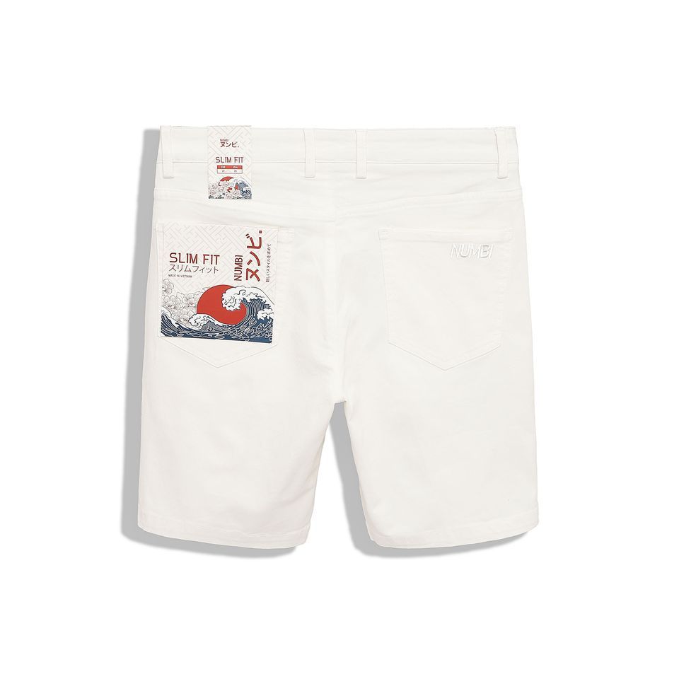 Short Kaki Numbi Thêu Logo