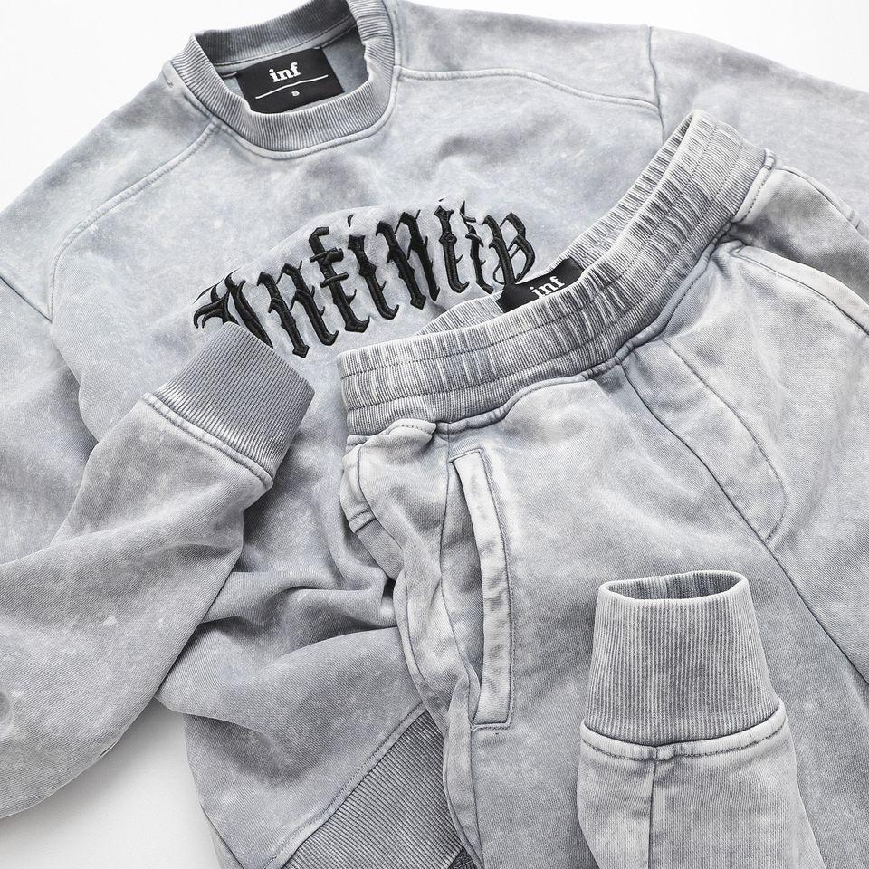 Set Bộ INF Xám Nhạt Wash