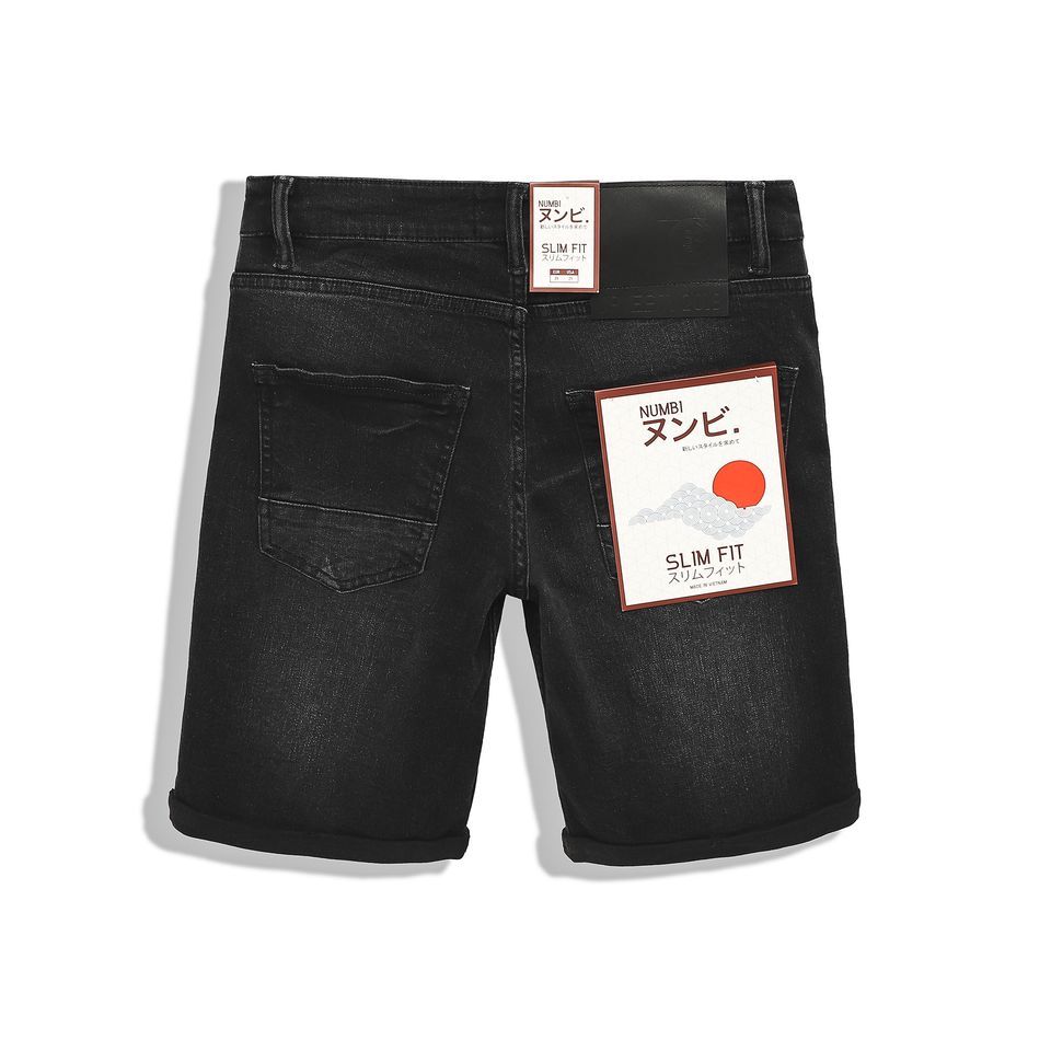 Short Numbi Jean Xám Ripped