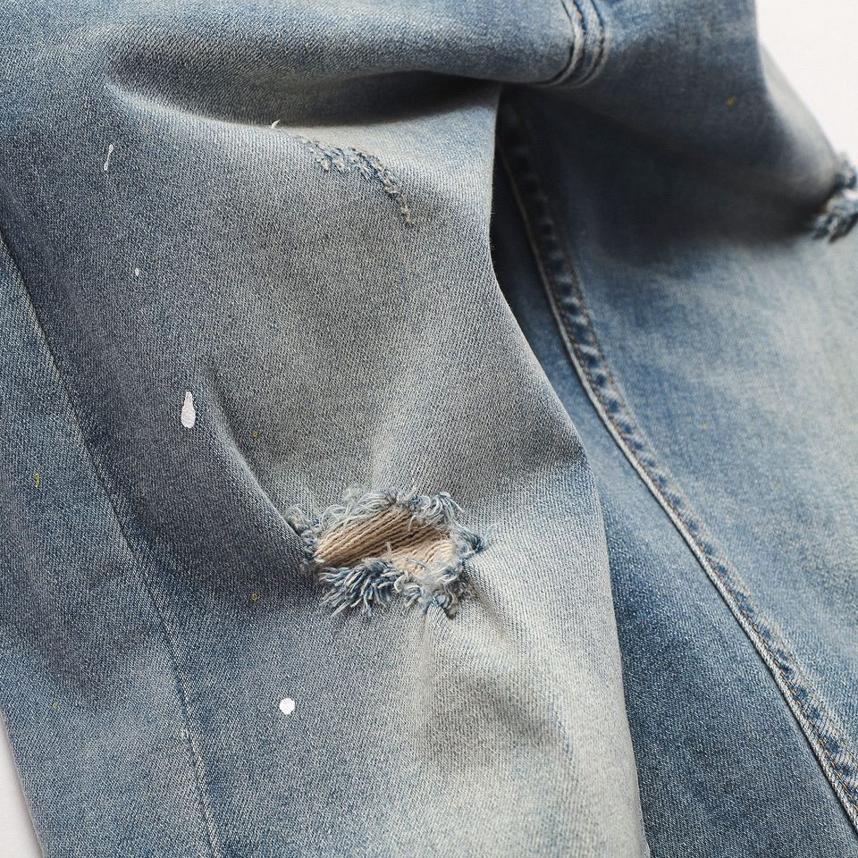 Quần Jean Inf Xanh Light Rip