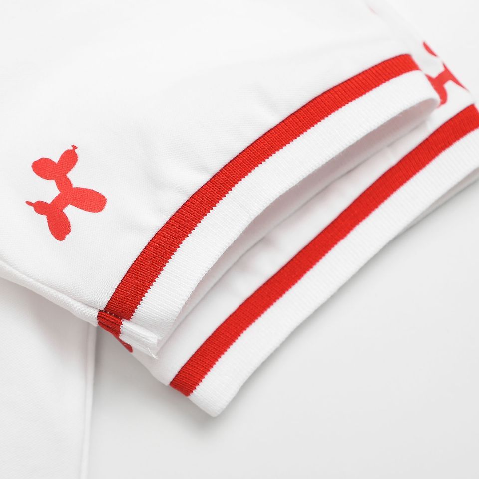 Áo Polo Inf Trắng HT Đỏ