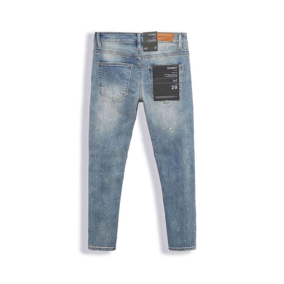 Quần Jean Inf Xanh Light Rip