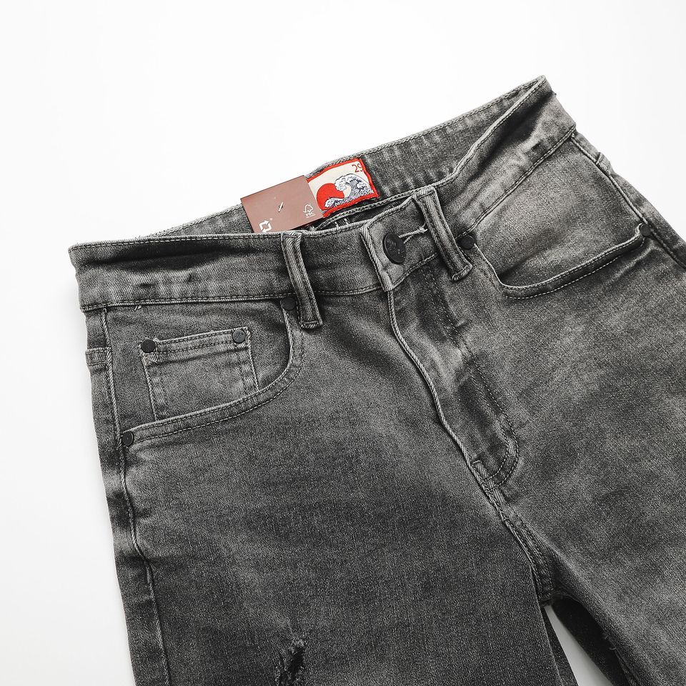 Short Numbi Jean Xắn Lai Xám