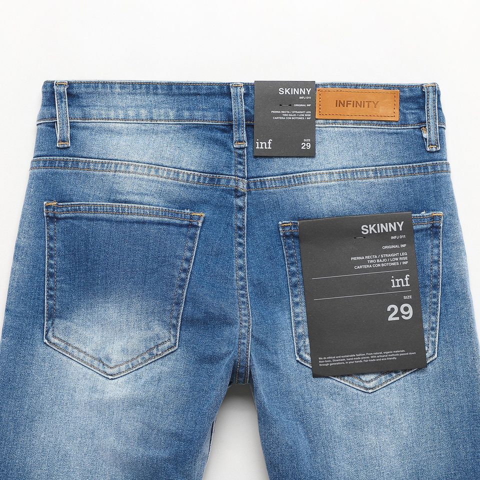 Quần Jean Inf Blue Mix