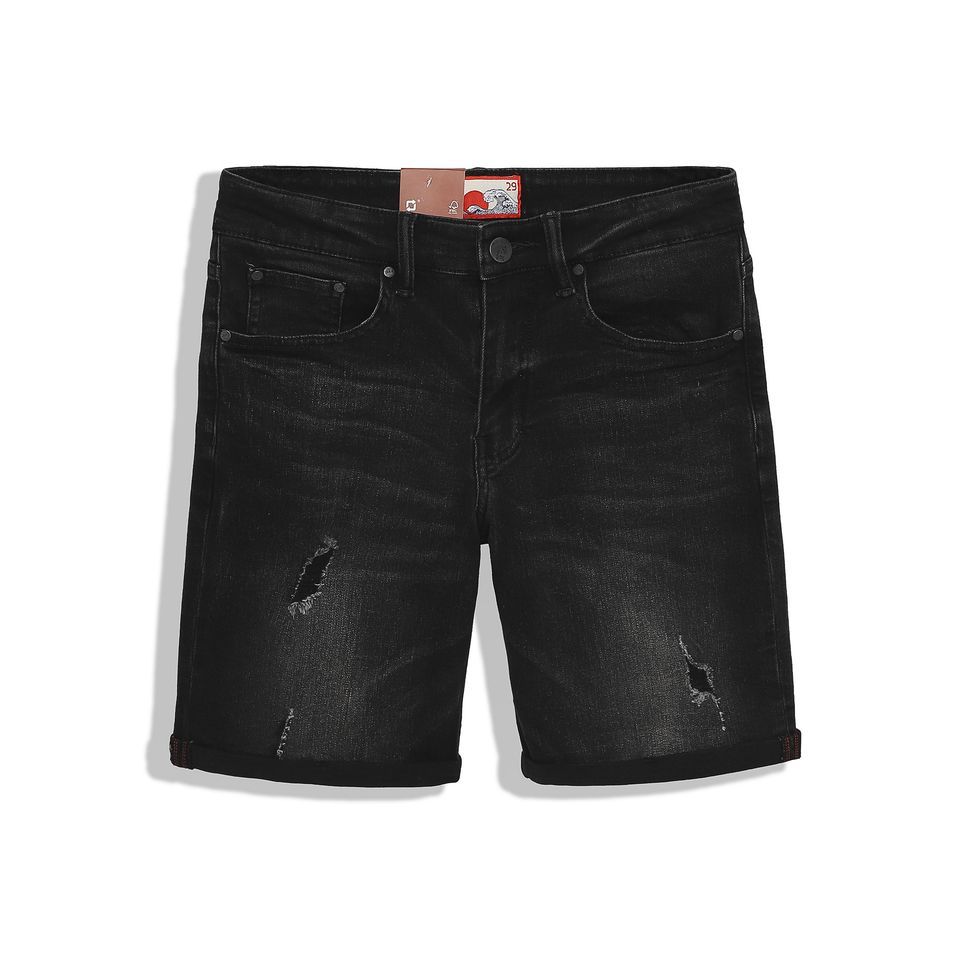 Short Numbi Jean Xám Ripped