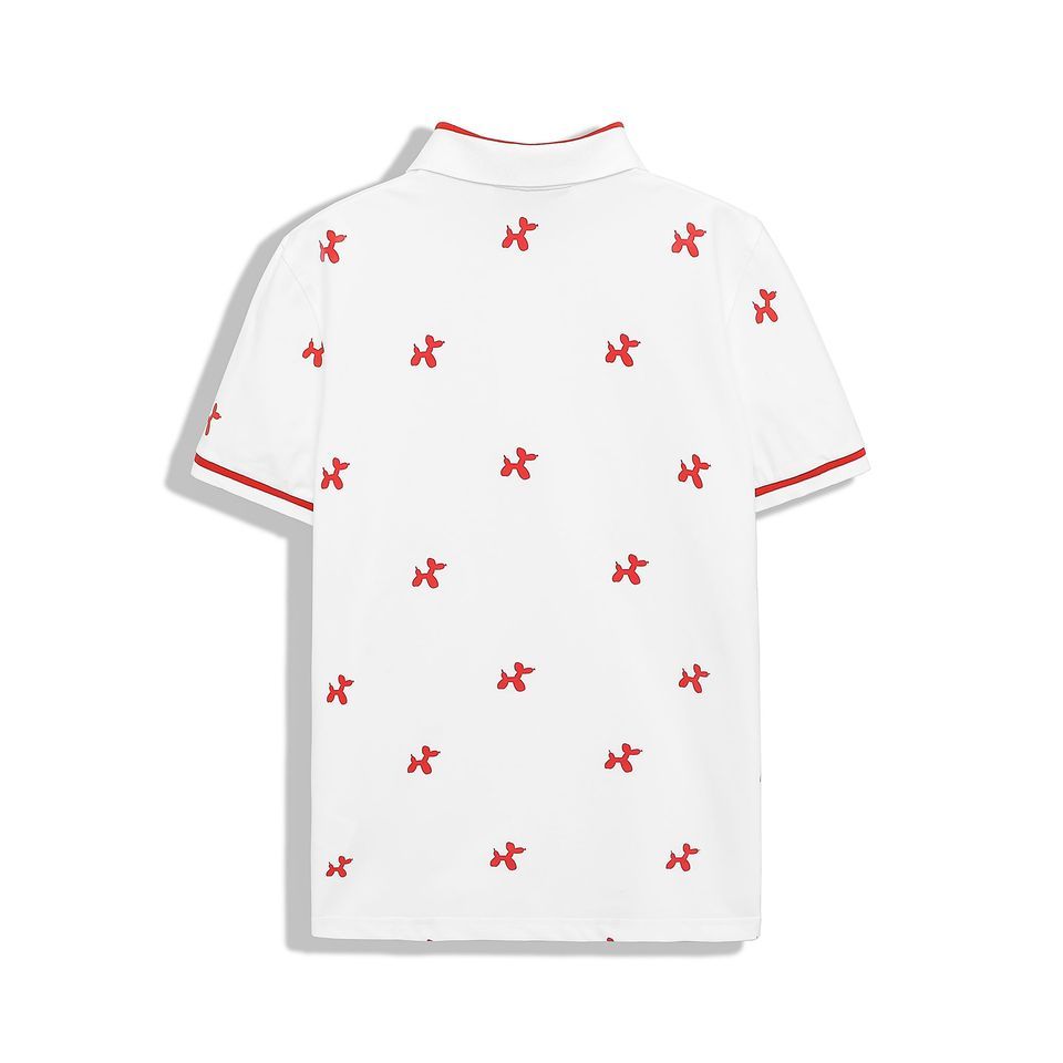 Áo Polo Inf Trắng HT Đỏ