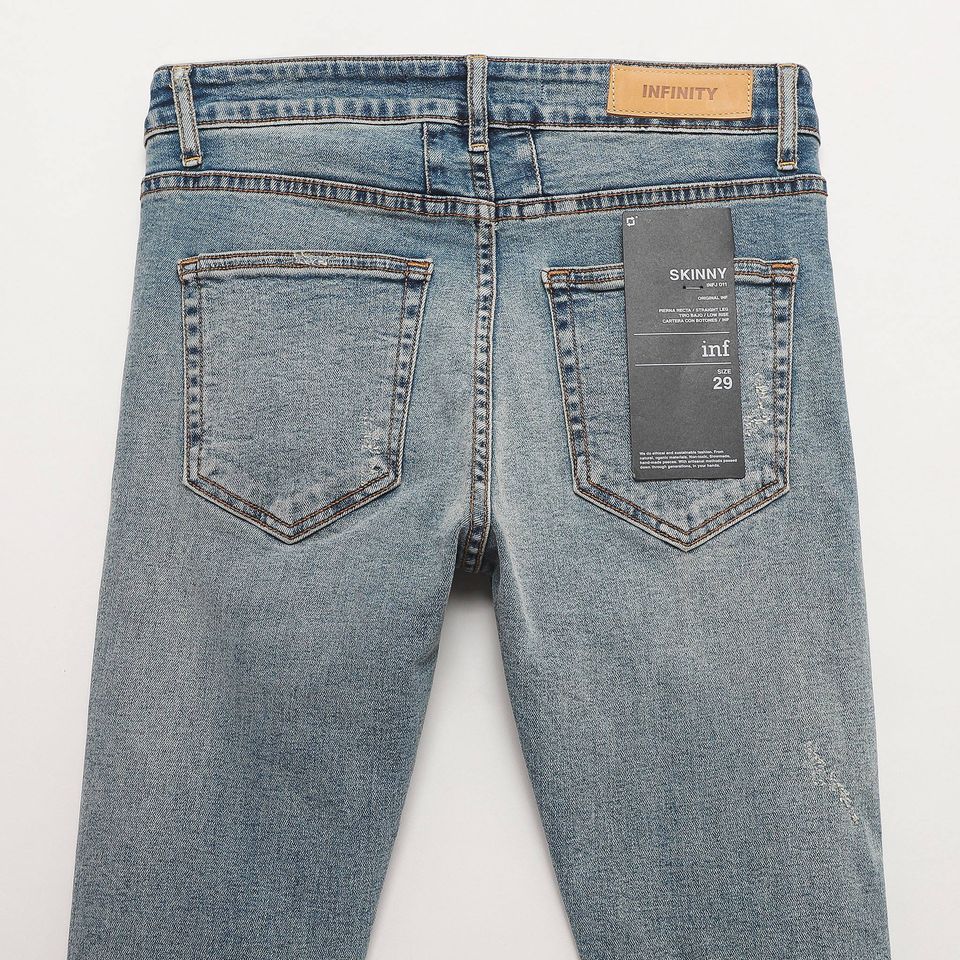 Quần Jean Inf Xanh Wash 3001