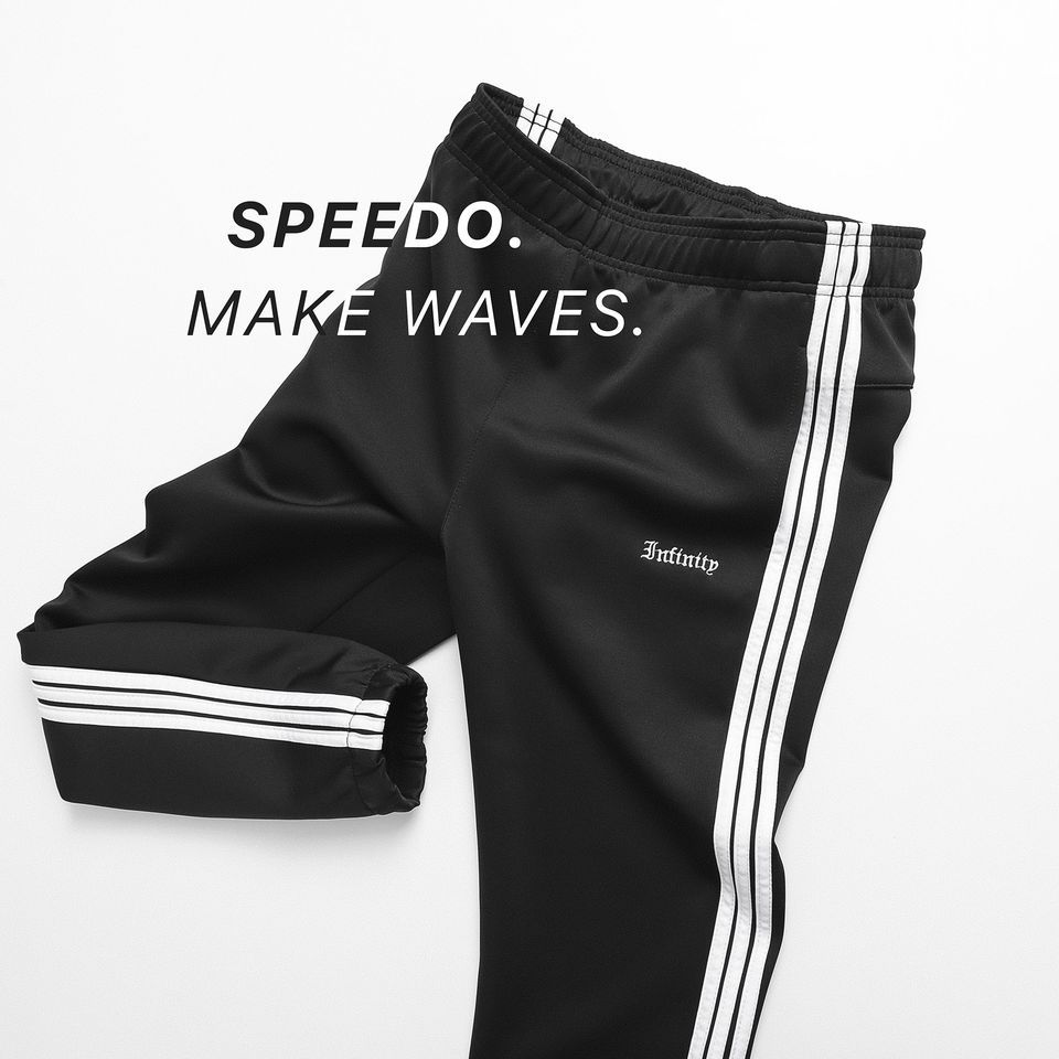 Jogger INF Sọc Trắng Thêu Chữ