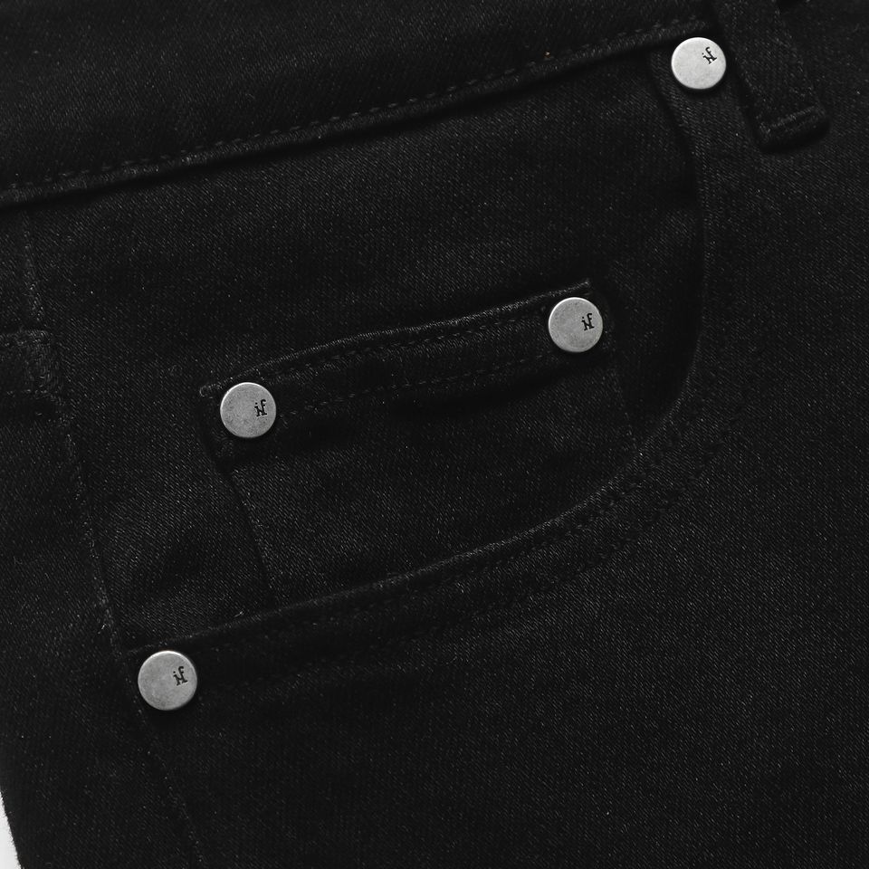 Quần Jean Inf Đen Skinny D12