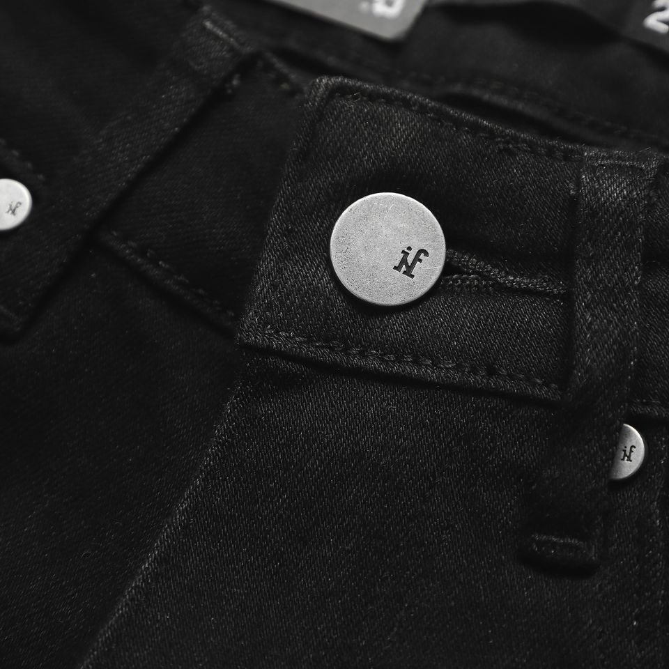 Quần Jean Inf Đen Skinny D12