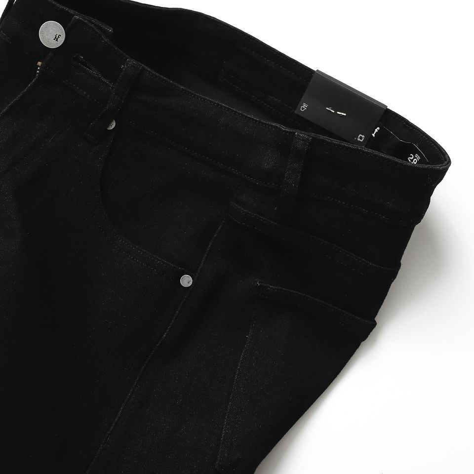 Quần Jean Inf Đen Skinny D12
