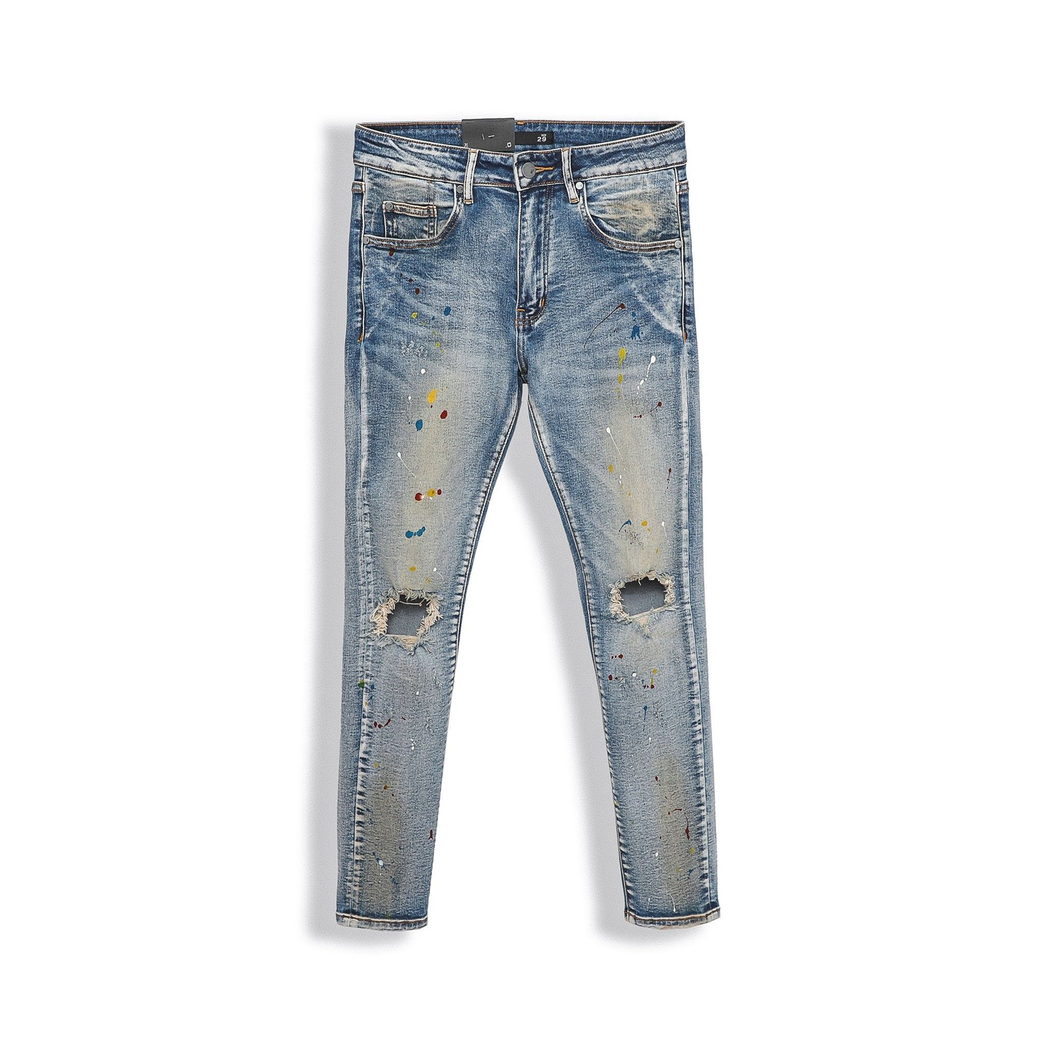 Quần Jean Inf Wash Vảy Sơn