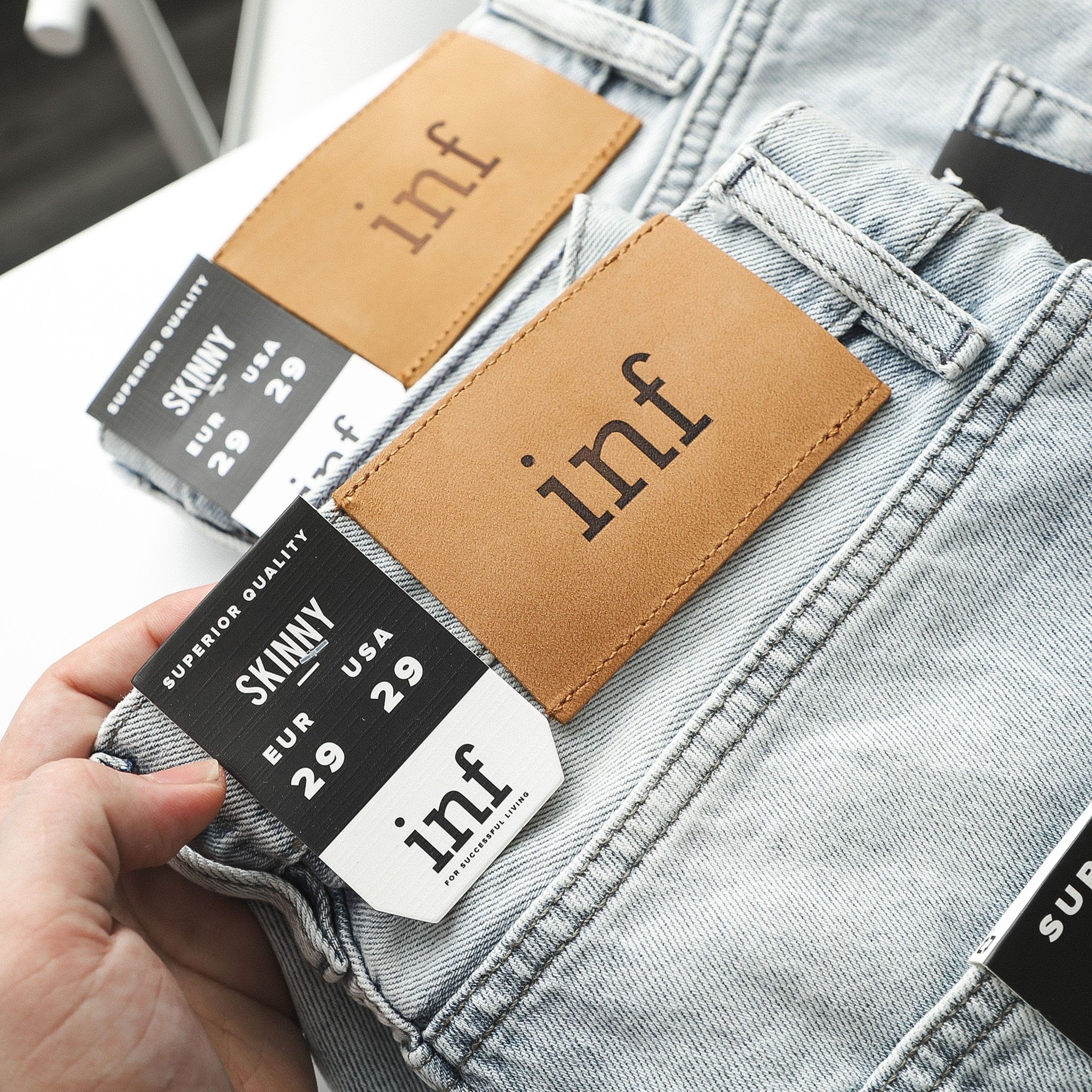 Short Jean Inf Bạc Xả Lai