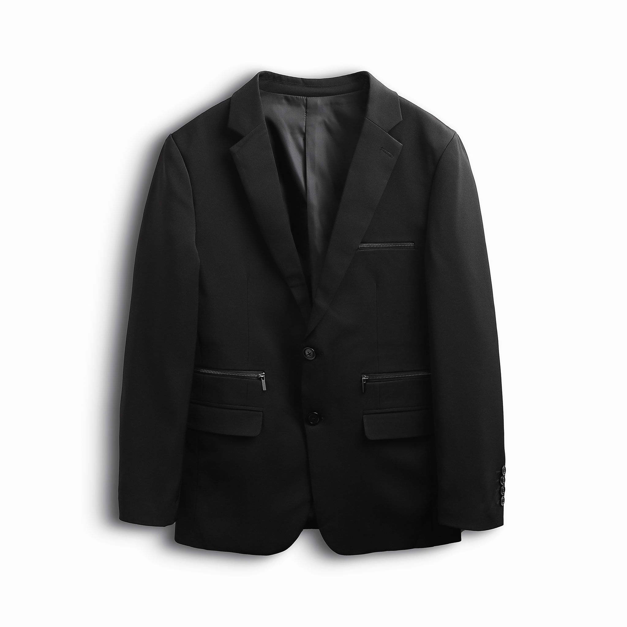 Vest INF Phối Zip Black