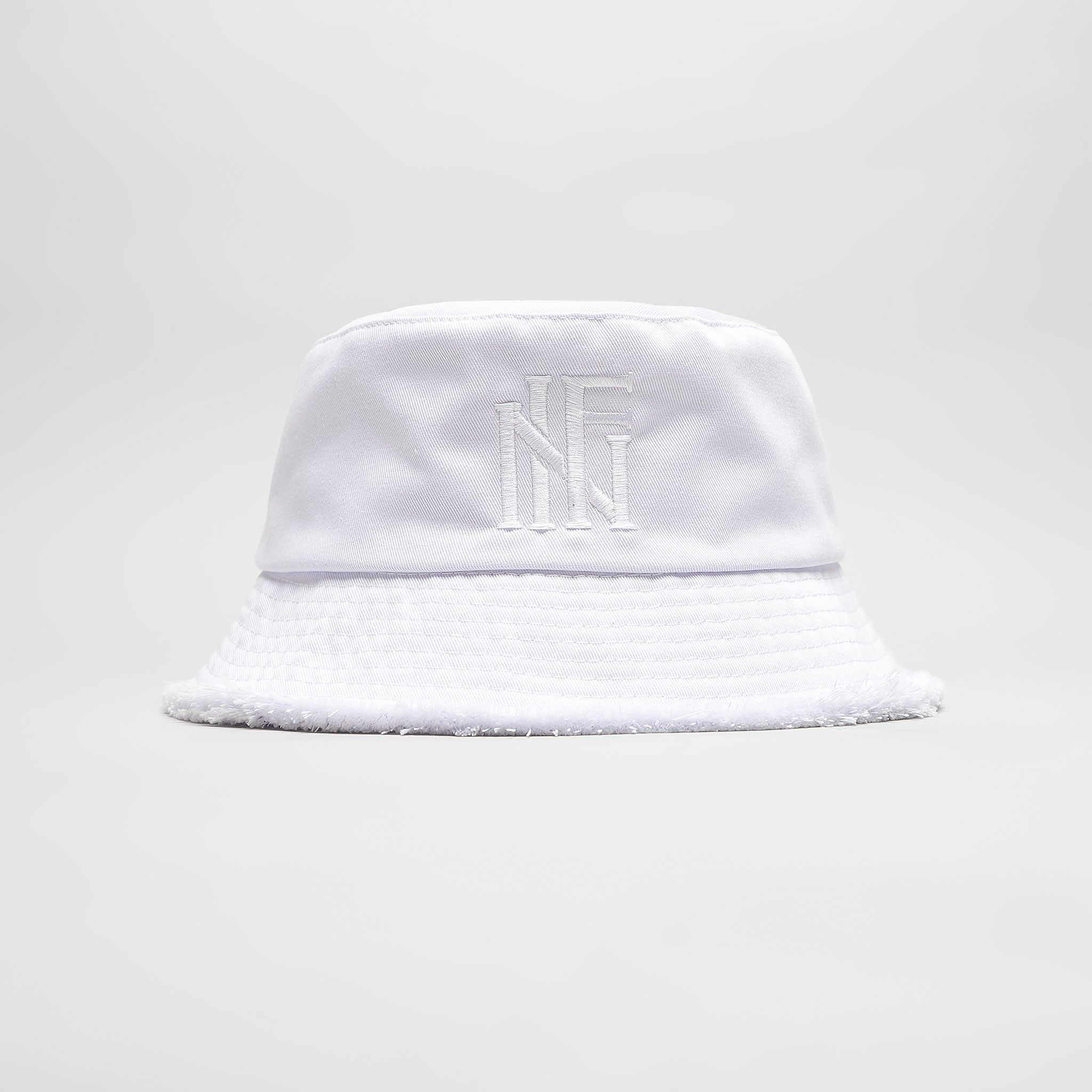 Nón Bucket INF Trắng Logo Thêu