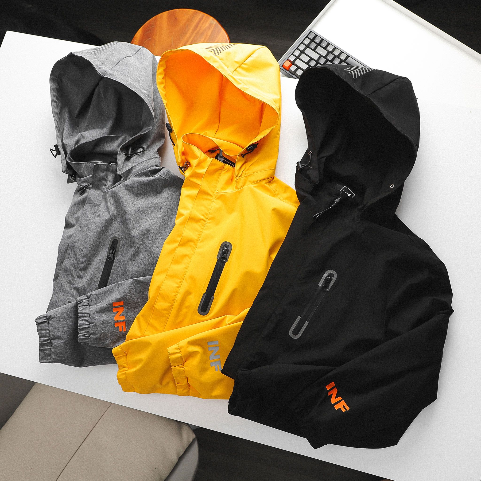 Áo Khoác Gió INF Phối Zip