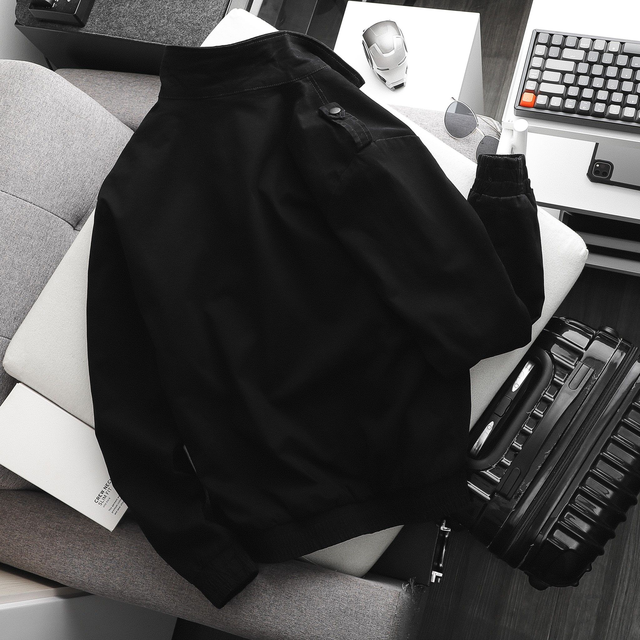 Áo Khoác Kaki INF Phối Zip