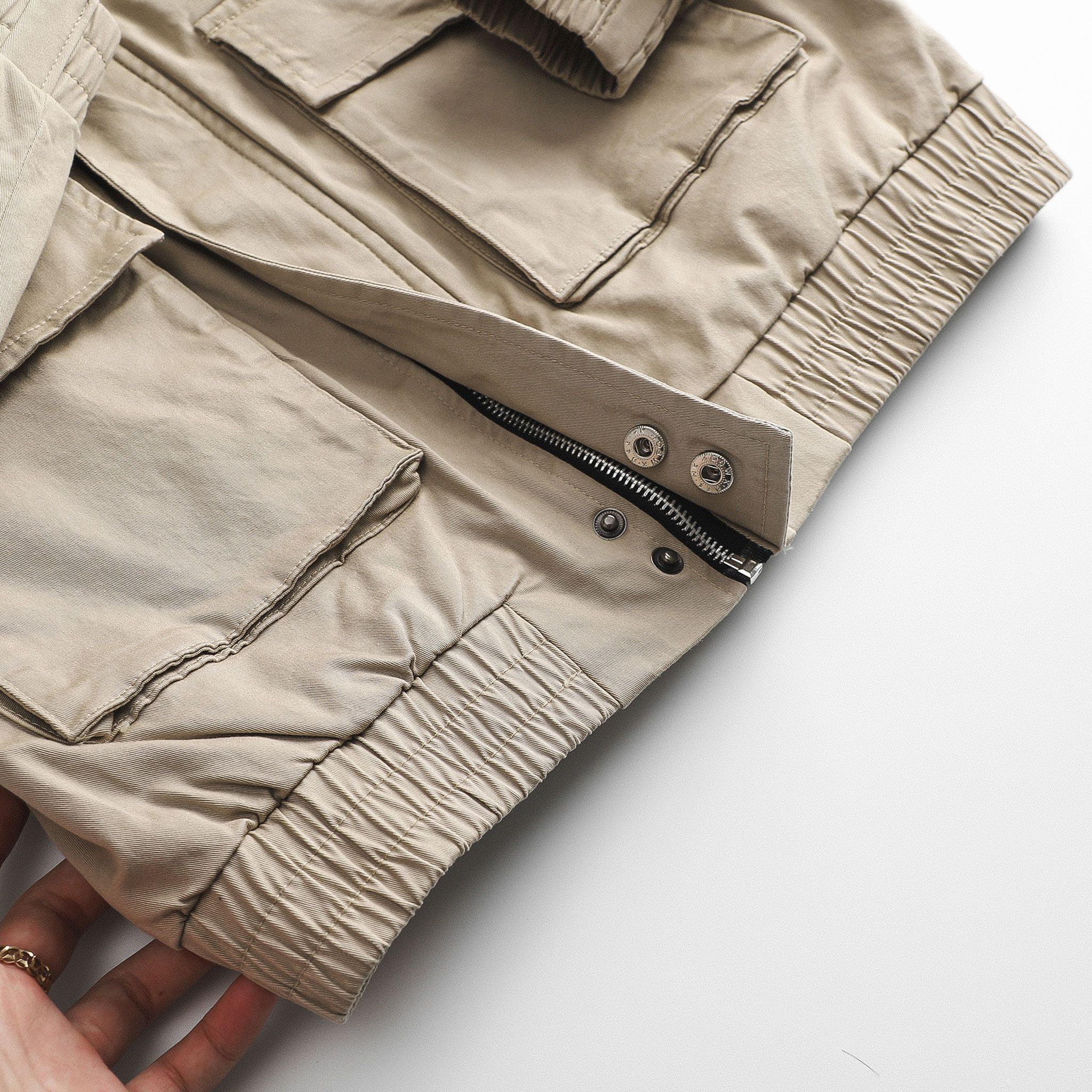Áo Khoác Kaki INF Phối Zip