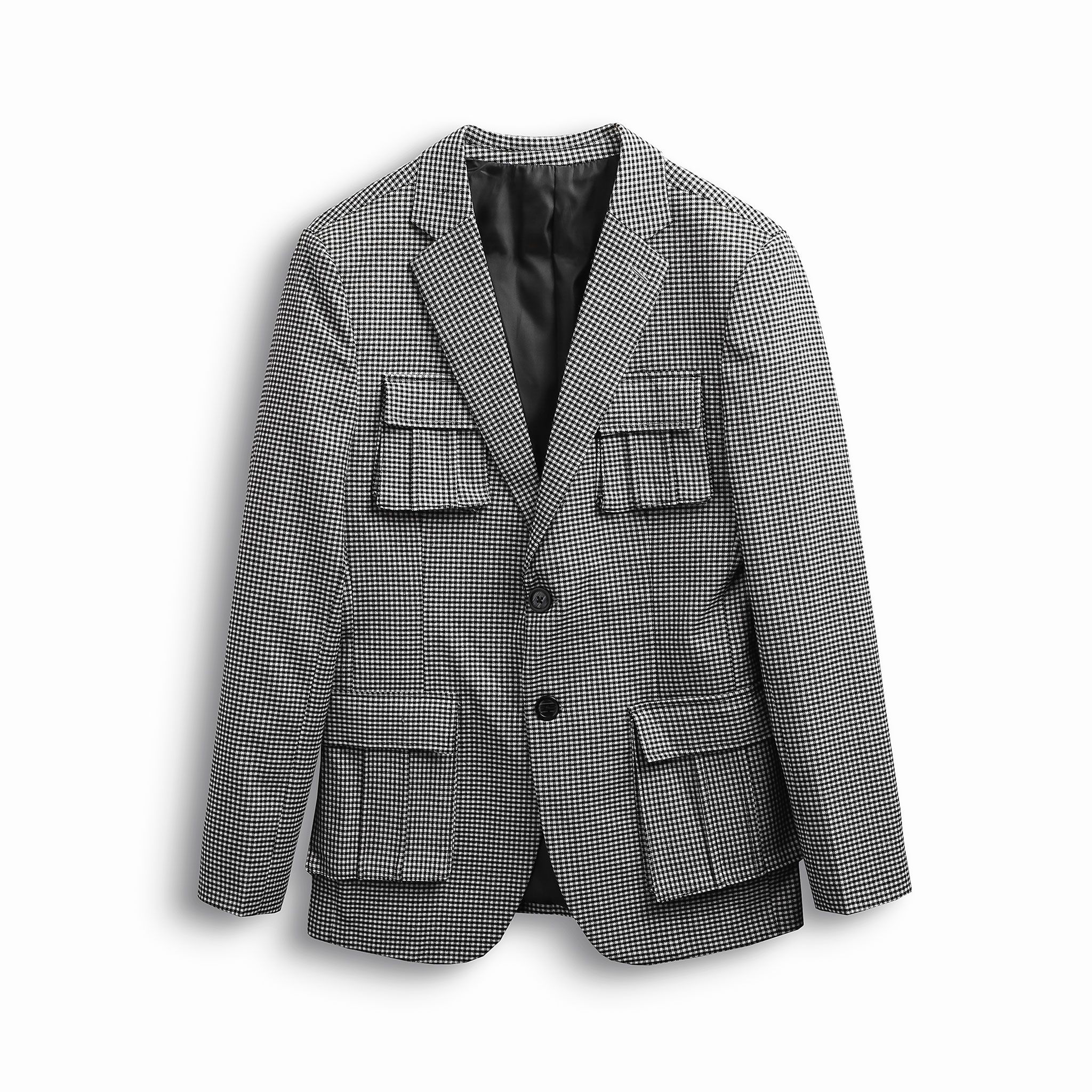 Blazer Numbi Kẻ 4 túi