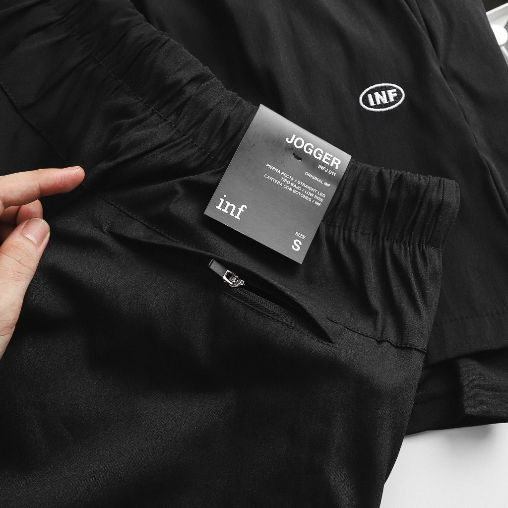 Short INF Đen 2 Lớp