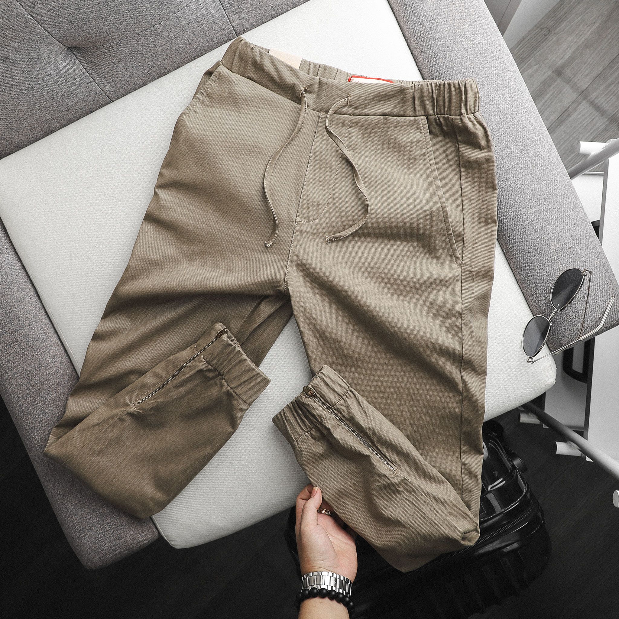 Jogger Numbi Kaki Zipper 3M