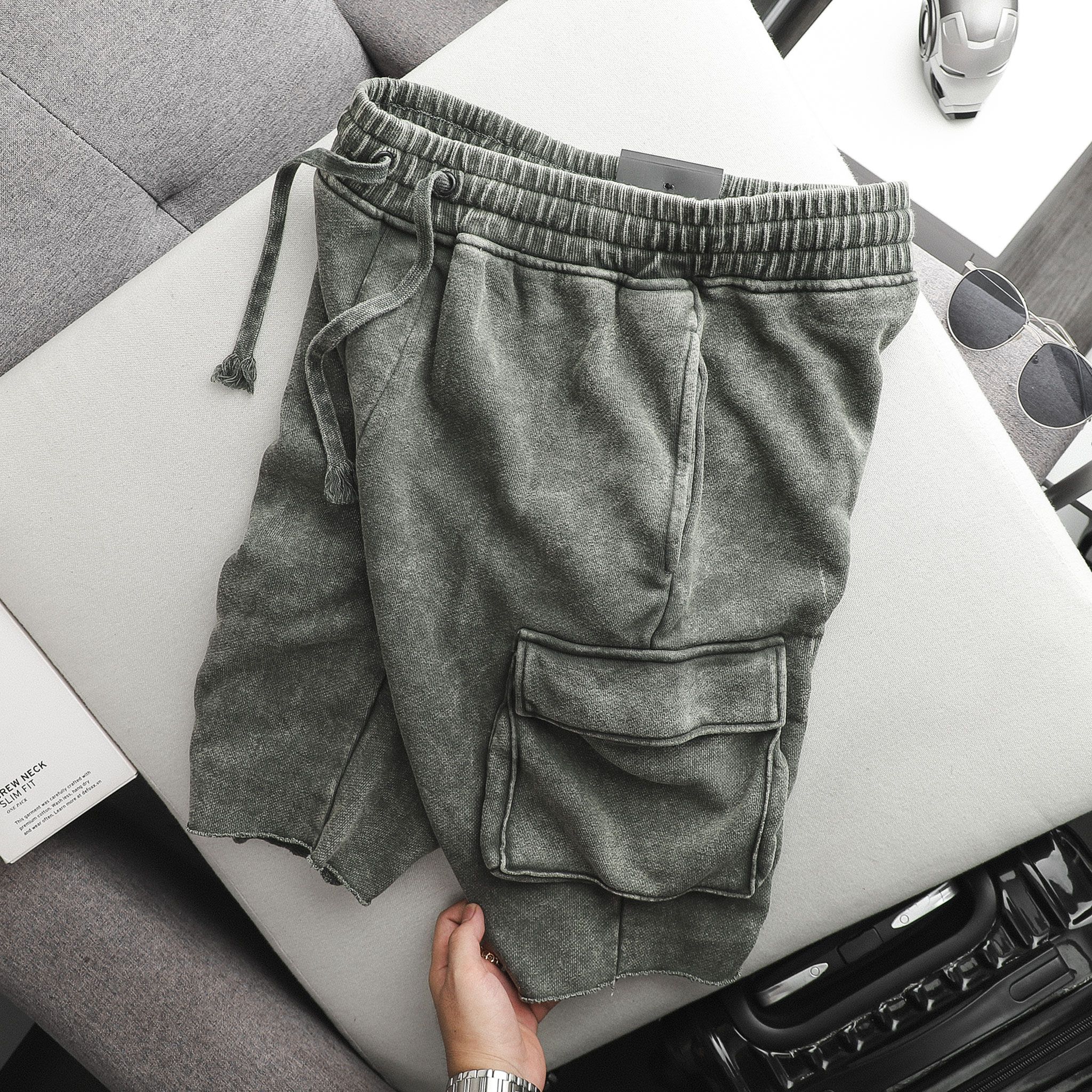Short Wash INF Túi Nắp