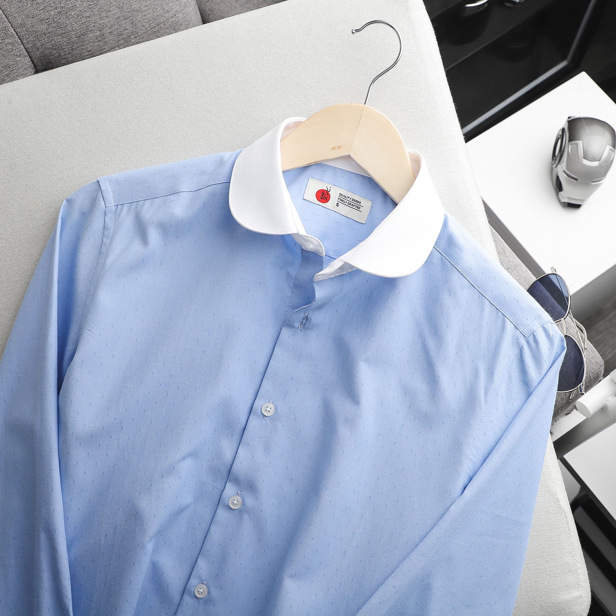 Sơ mi Numbi White Collar