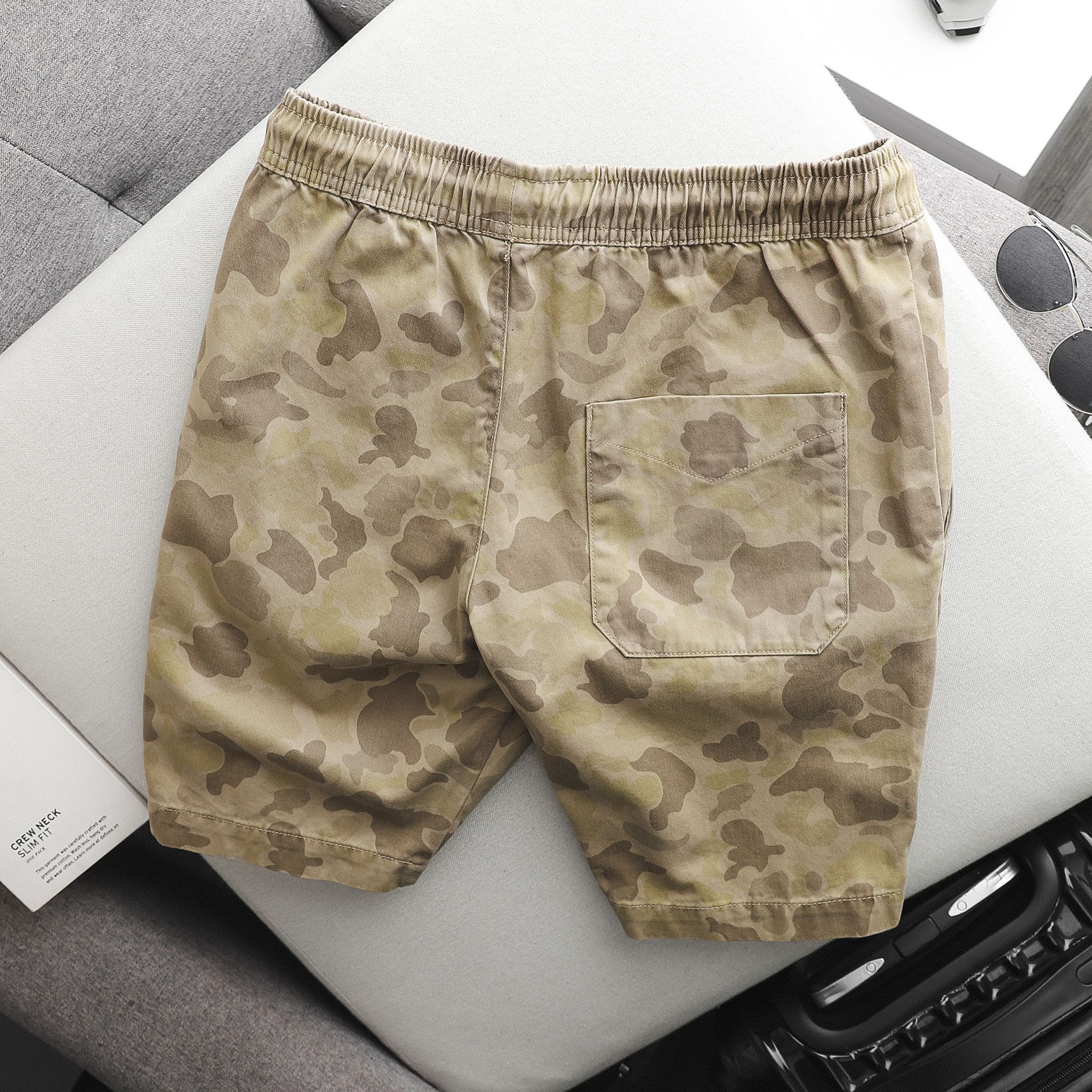 Short Inf Camo Kem Nâu
