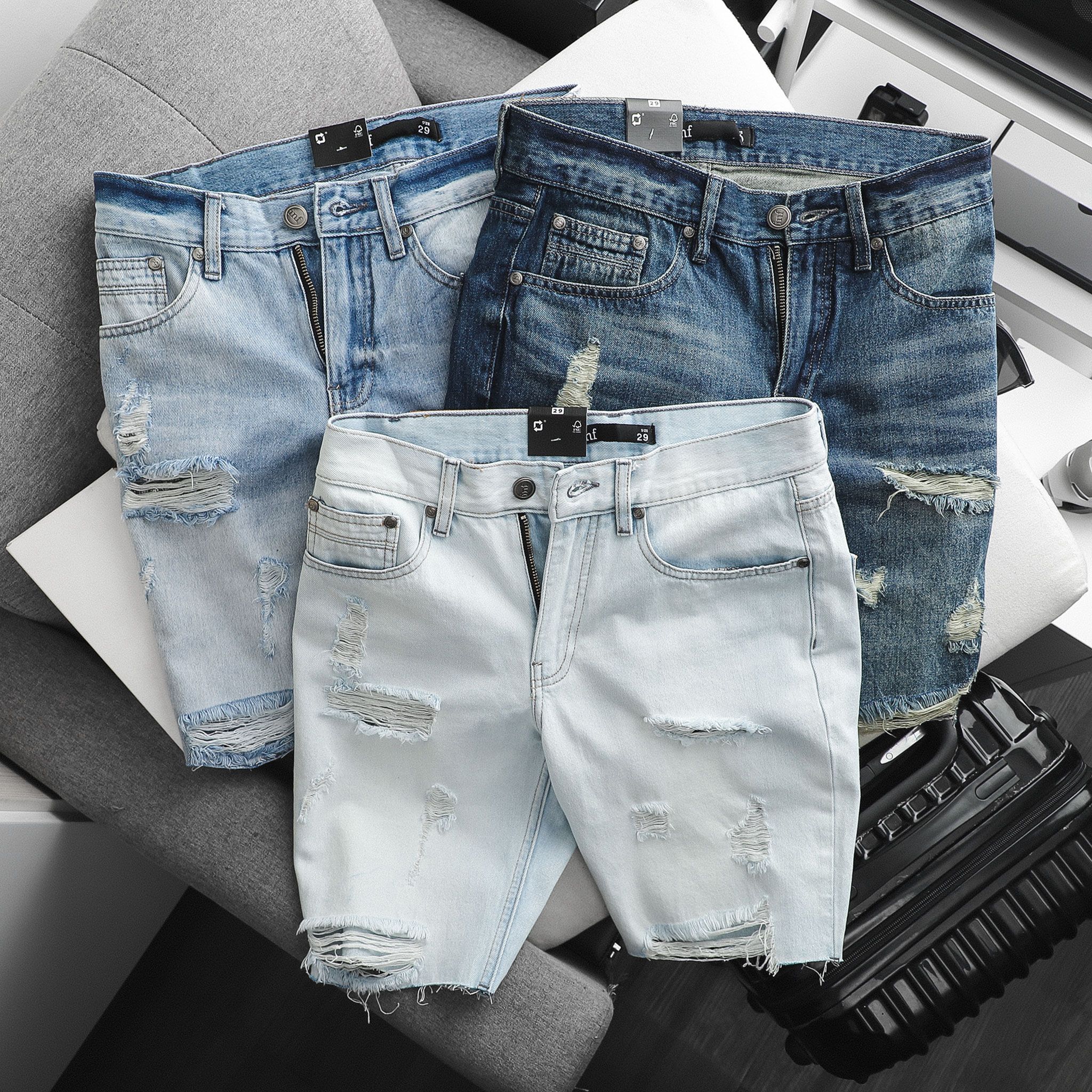 Short Inf Jean Washed Cuts 3M