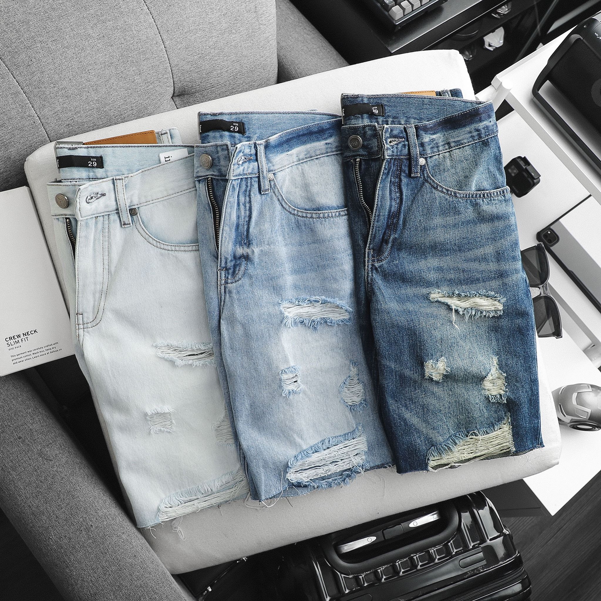 Short Inf Jean Washed Cuts 3M