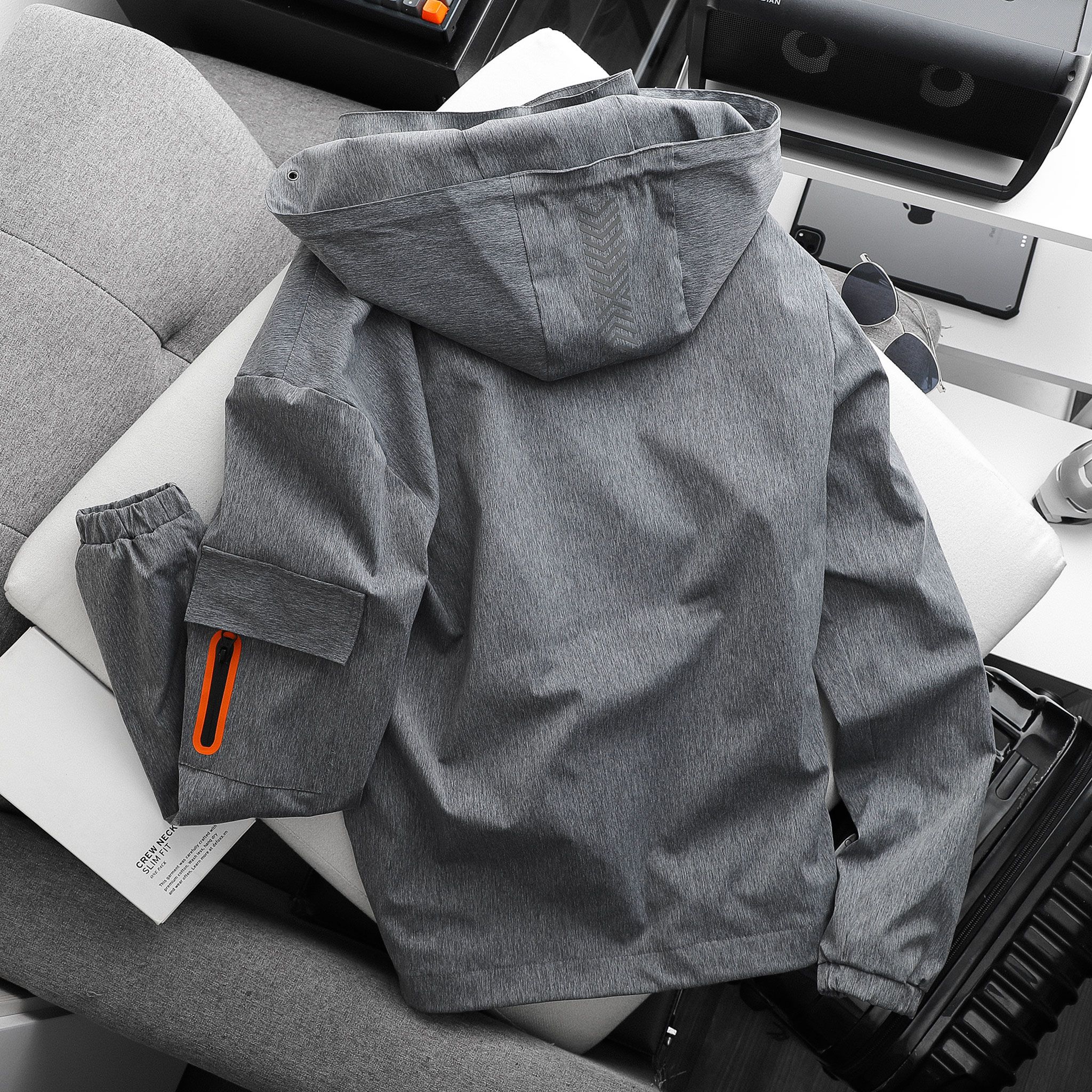 Áo Khoác Gió INF Phối Zip