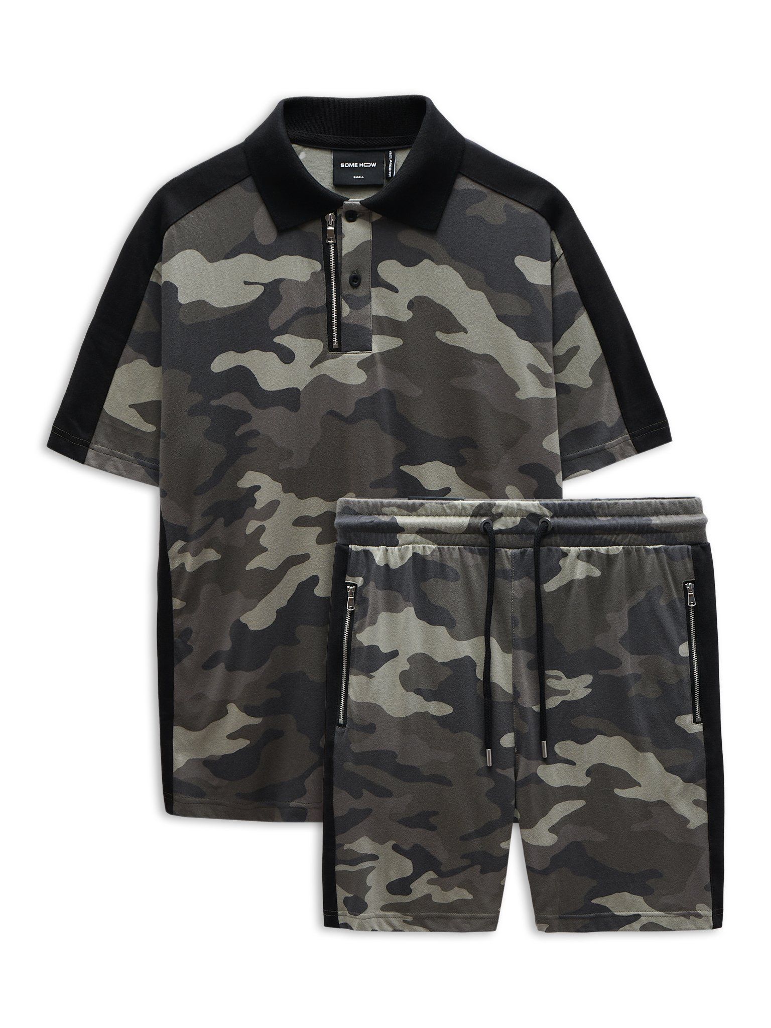 Set Relaxed Duo Zipper Camo