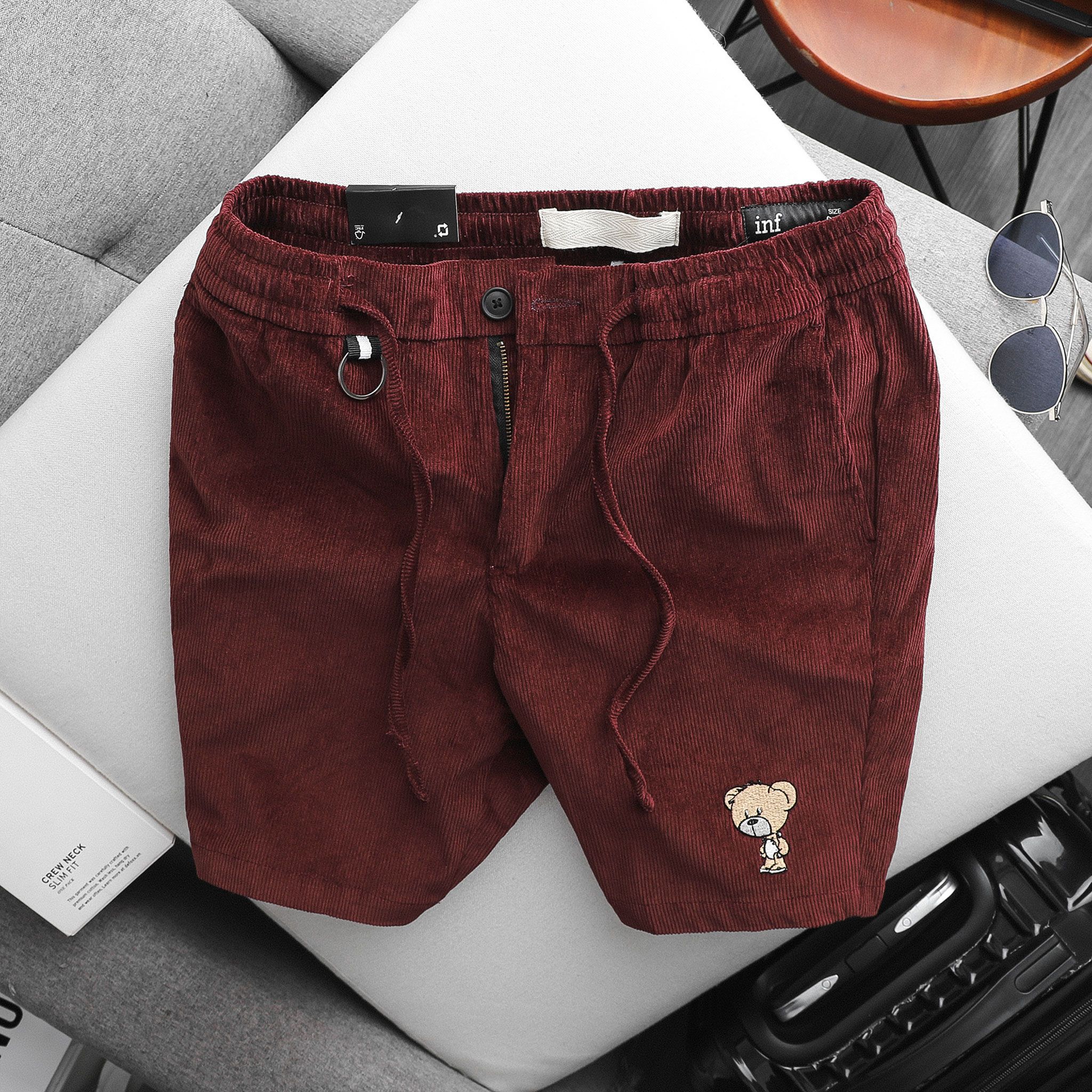 Short INF Velvet Mini BRG