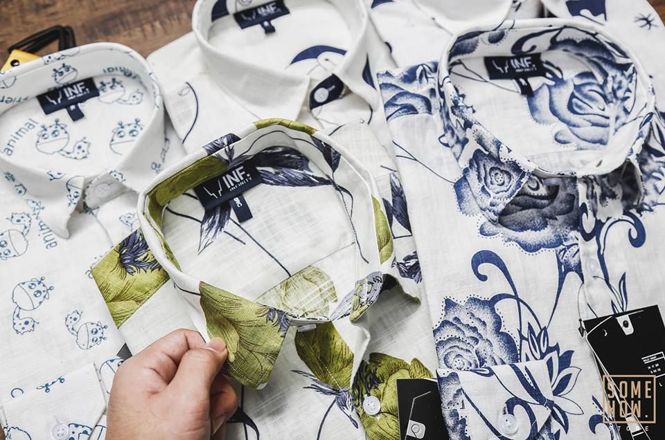 Sơ Mi INF Linen Họa Tiết