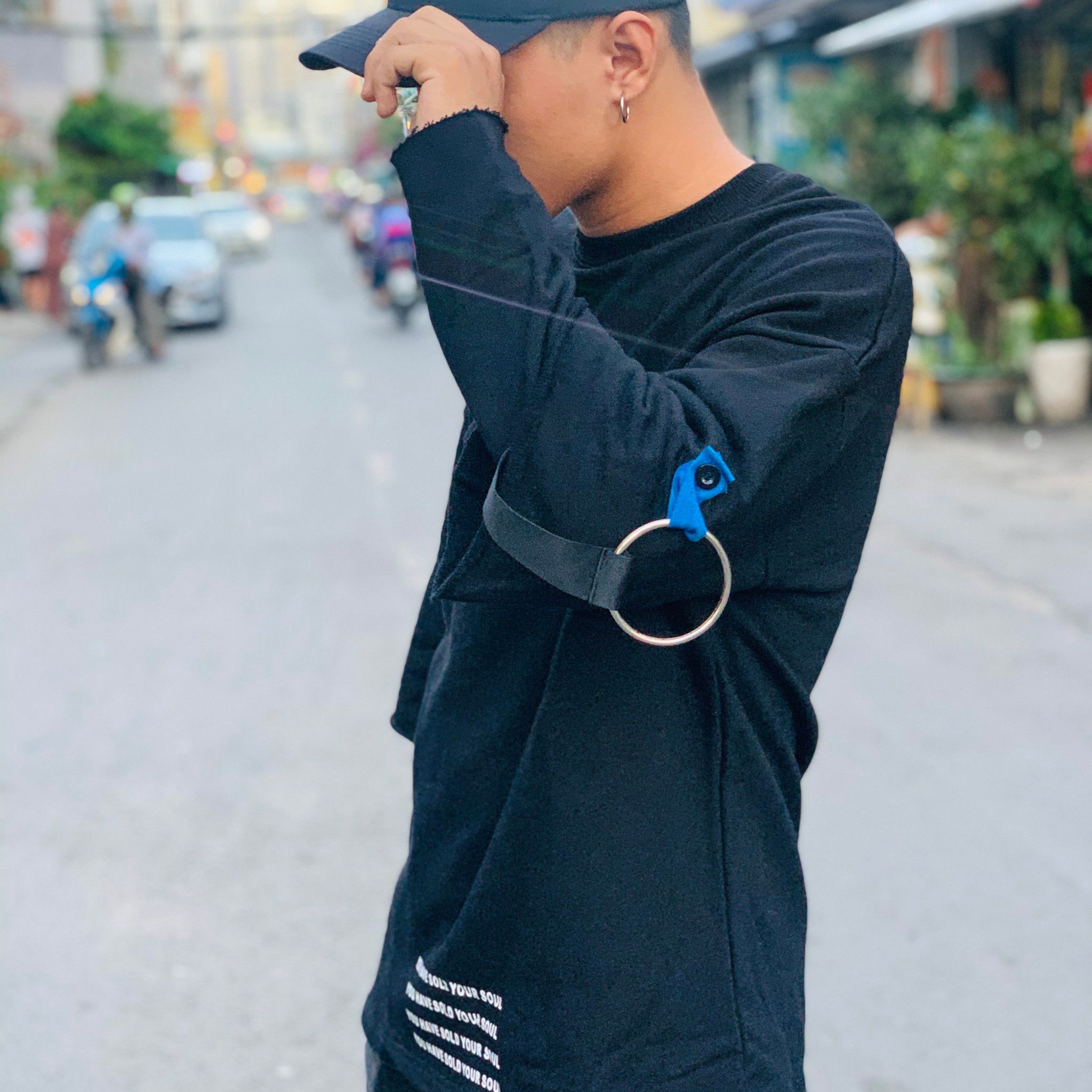SWEATER TAY PHỐI KHOEN